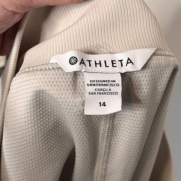 ATHLETA NWT Brooklyn Mid Rise 16" Skort Bone Beige Size 14 - Picture 5 of 7